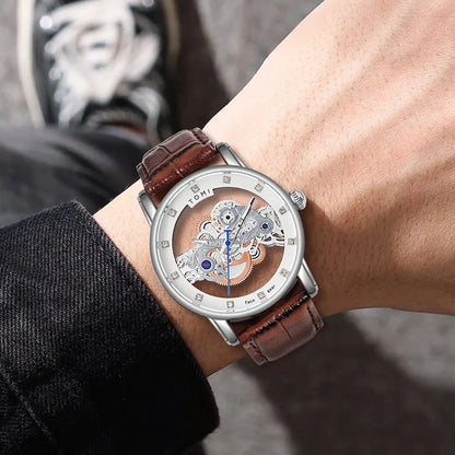 TOMI Novo relógio popular de luxo casual masculino e feminino relógio de quartzo com diamante oco