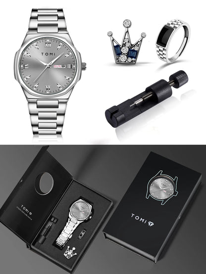 Relógio masculino TOMI moda minimalista luxuoso relógio de pulso masculino relógio de quartzo
