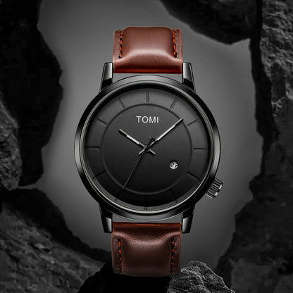 TOMI Relógio Masculino de Luxo Moda Original Marca Negócios Relógio de Quartzo Masculino