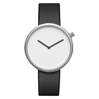 Tomi feminino estilo minimalista relógio de couro feminino pequeno disco scaleless moda relógio minimalista feminino lazer relógio de quartzo