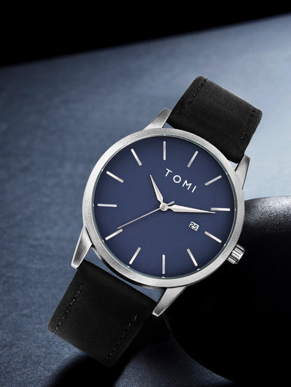 Venda quente tomi masculino 4 pçs caixa de presente conjunto relógio minimalista casual masculino relógio de quartzo gravata clipe manga fivela relógio presente relojes