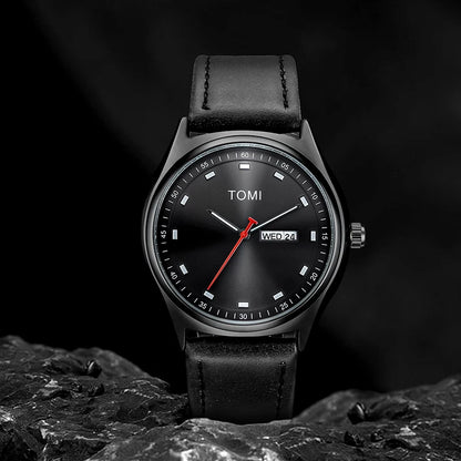 Tomi relógio masculino minimalista negócios casual relógio de quartzo masculino e feminino calendário elegante e versátil relógio de quartzo