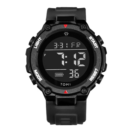TOMI Relógio Digital Tático Militar Verde Preto 4 Botões Modos Esportivos À Prova de Choque À Prova D 'Água Caminhadas Ao Ar Livre