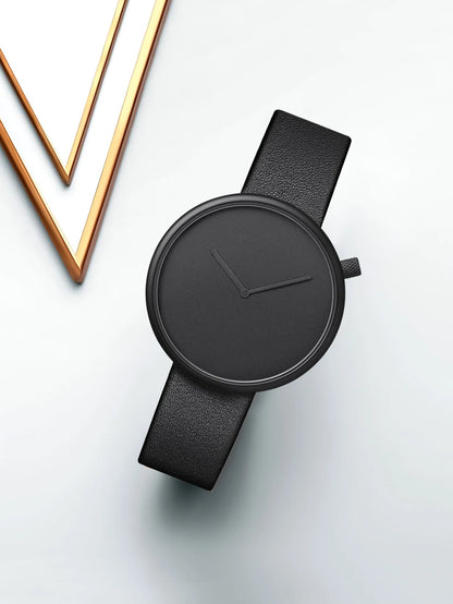 Tomi feminino estilo minimalista relógio de couro feminino pequeno disco scaleless moda relógio minimalista feminino lazer relógio de quartzo