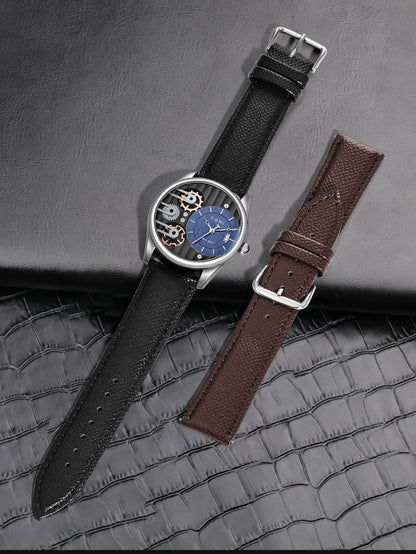 Relógio de quartzo de pulseira destacável TOMI masculino, conjunto combinado caixa presente, luxo e negócios simples, presente Festival