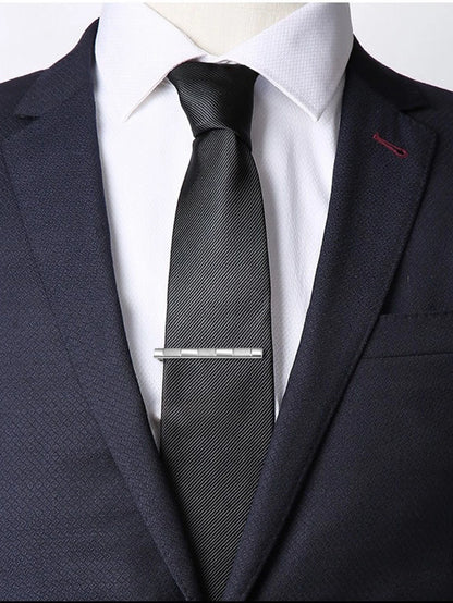 Tomi 4 pçs conjunto de luxo negócios masculino relógio quartzo casual moda versátil relógio abotoaduras masculino gravata clipe relógio festival presente
