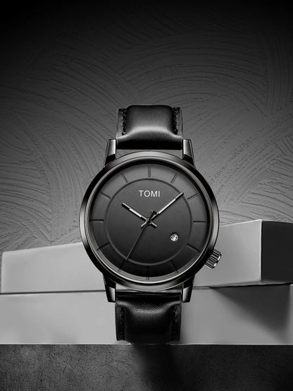 TOMI Relógio Masculino de Luxo Moda Original Marca Negócios Relógio de Quartzo Masculino