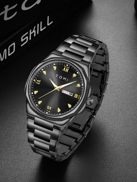 Relógio masculino TOMI moda minimalista luxuoso relógio de pulso masculino relógio de quartzo