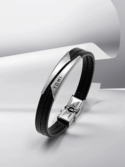Tomi 2024 novo 2 pçs relógio masculino pulseira presente conjunto de luxo negócios versátil calendário relógio quartzo masculino e relógio presente reloj