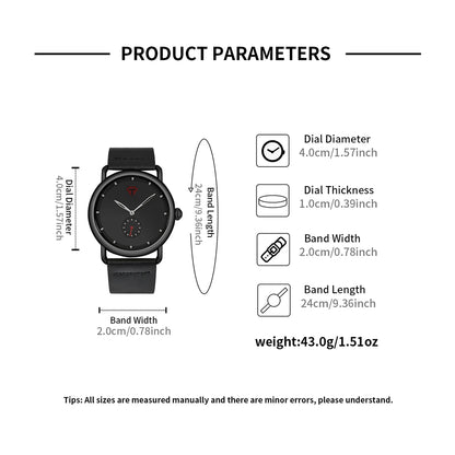 Tomi moda masculina relógio minimalista clássico mostrador redondo relógio de quartzo masculino versátil relógio de alta qualidade reloj festival presente
