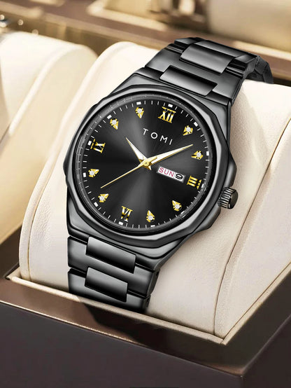 Relógio masculino TOMI moda minimalista luxuoso relógio de pulso masculino relógio de quartzo