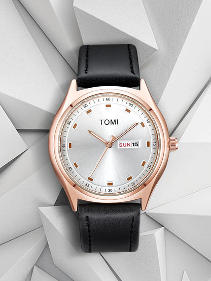 Tomi relógio masculino minimalista negócios casual relógio de quartzo masculino e feminino calendário elegante e versátil relógio de quartzo