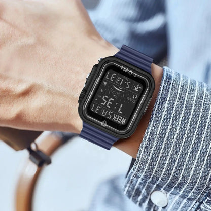 TOMI Pro Mens Smartwatch 1.86 '' AMOLED Tela Sensível Ao Toque Quadrado, Mostrador Obsidian, Data/Tempo/Semana Excluso Design Minimalista Elegante
